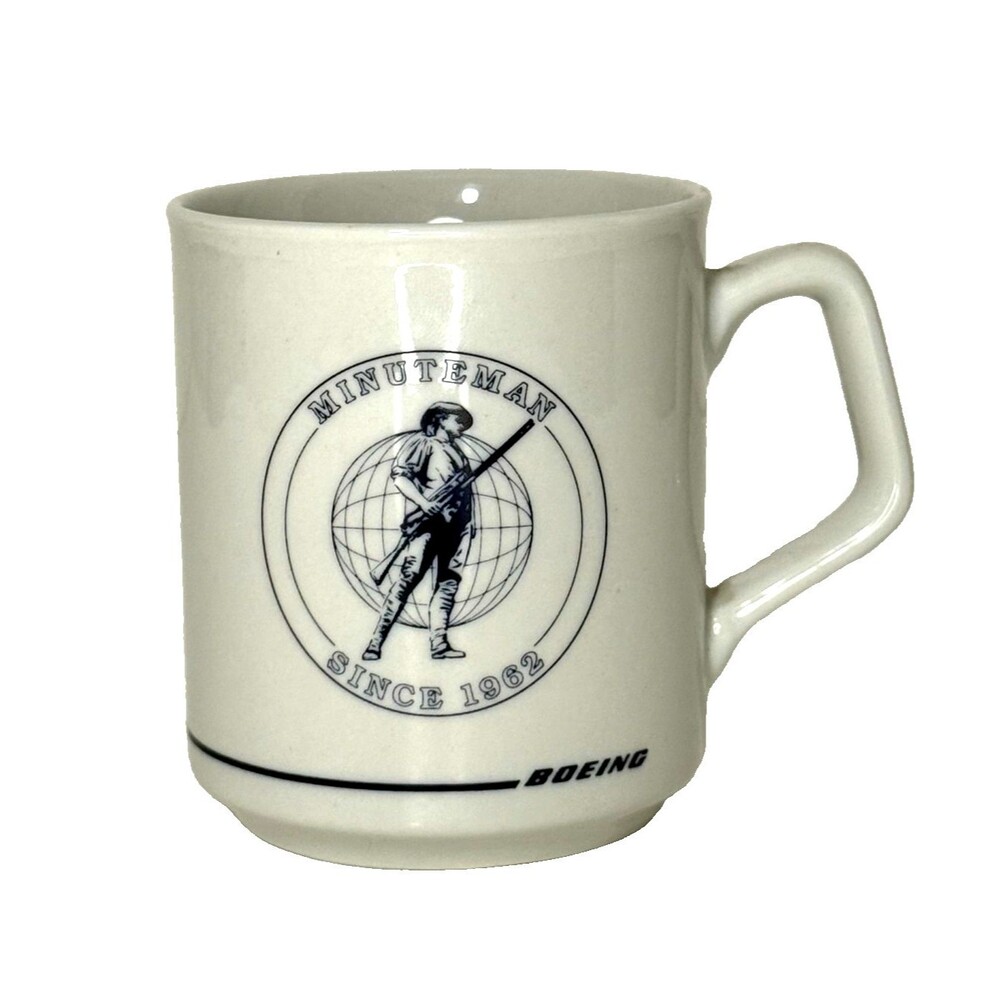 Vintage Boeing Minuteman Since 1962 Coffee Mug Aerospace Defense Program Cup